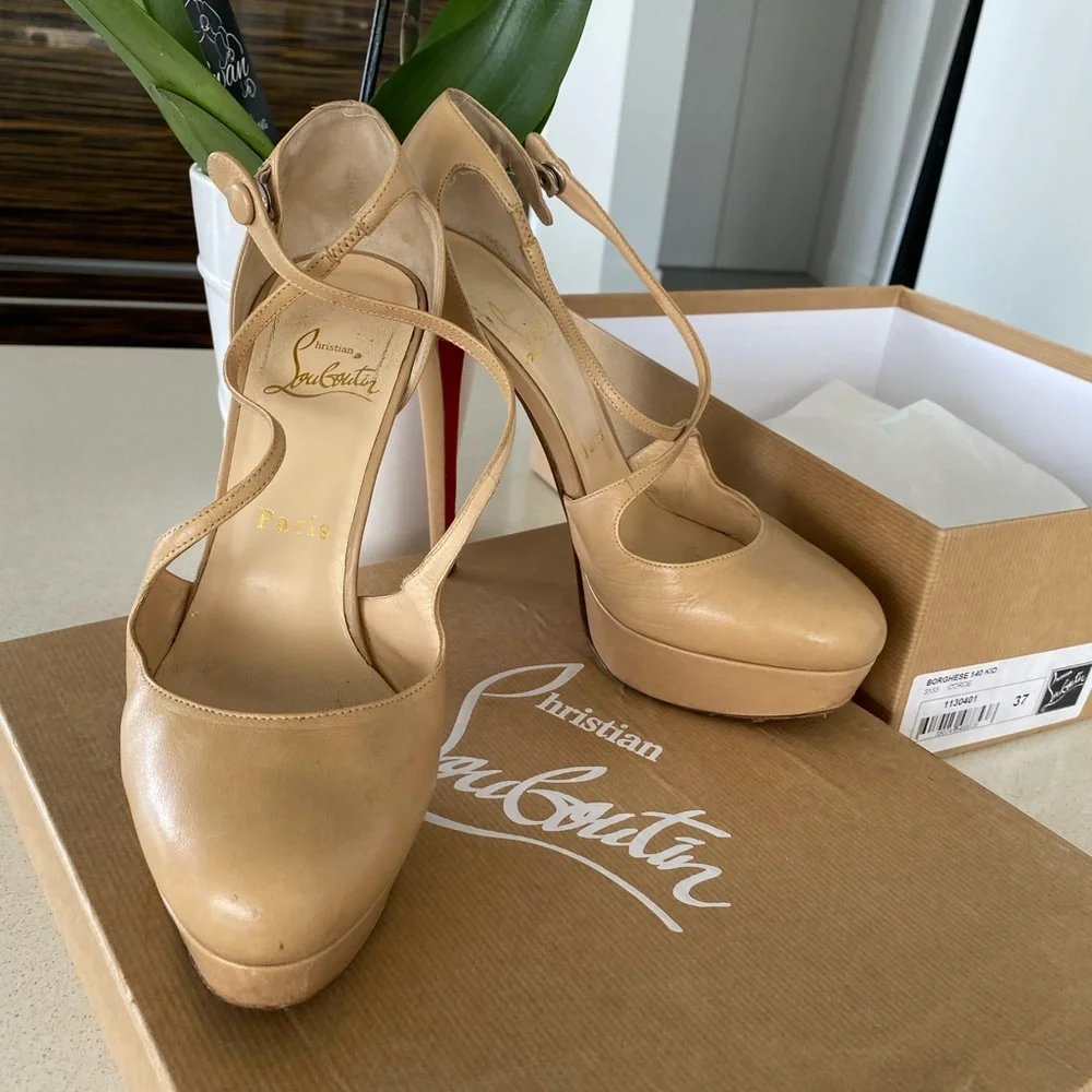 Christian Louboutins borghese cord 37 price to sell ! - Picture 3 of 16